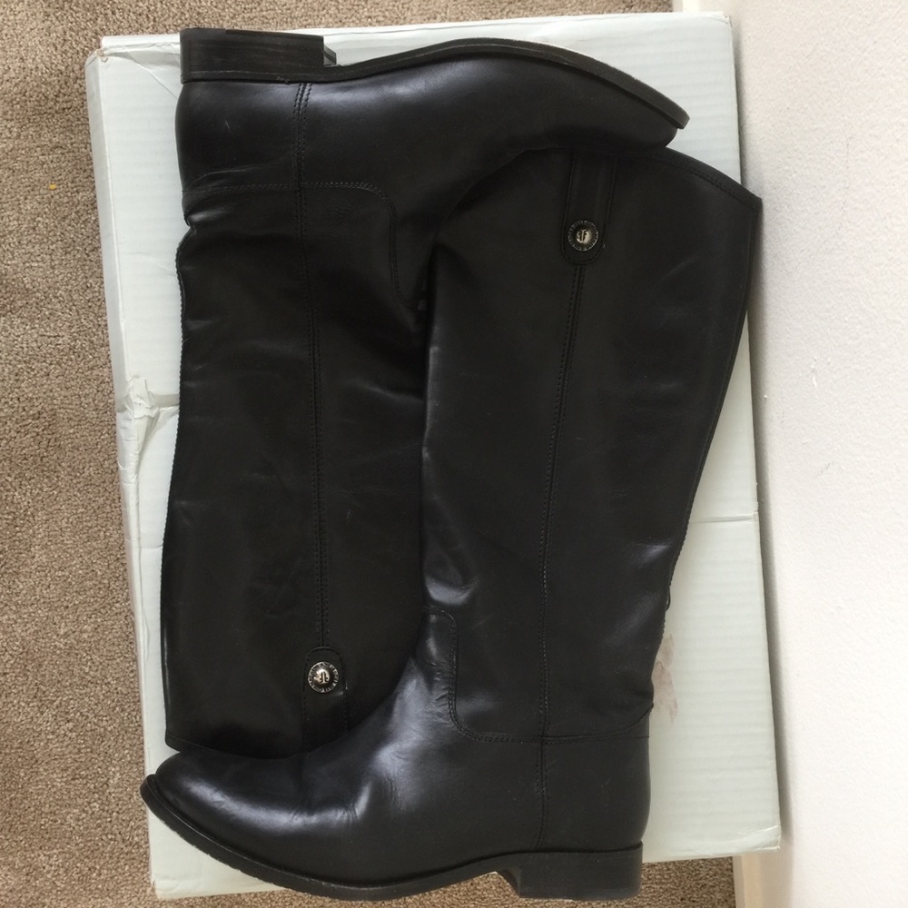 Almost new Frye Melissa Button Black Boots